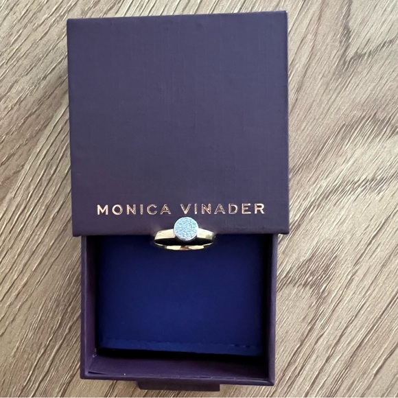 Monica vinadir 18k Gold vermeil with Diamond ring, Size 5.5, NWT - Picture 4 of 11